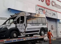 Informan fue incendiada camioneta de reinserción social en San Andrés Tuxtla