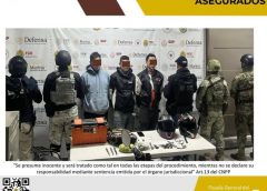 Detenidos en flagrancia y objetos asegurados en operativo de cateo con fuerzas federales y estatales en Xalapa