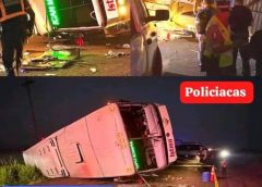 Mueren dos personas en trágico accidente de autobús de pasajeros.