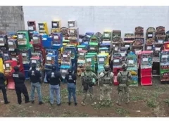 Durante mega-cateo en Córdoba; aseguran 193 máquinas tragamonedas