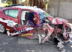 TRAGEDIA EN LA CARRETERA MEDELLÍN–JAMAPA: MUJER MUERE TRAS QUEDAR PRENSADA EN TAXI DESTROZADO