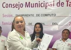 Recibe constancia Pilar Guzmán como alcaldesa electa de Tamiahua, es del Partido Verde; el PT amago impugnar la elección