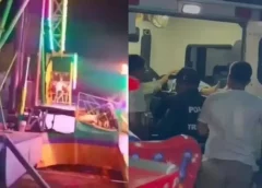 Reportan 4 personas lesionadas tras caer de juego mecánico en una feria