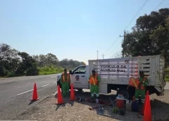 Realiza SICT revisiones a autobuses en el estado de Veracruz por Semana Santa.