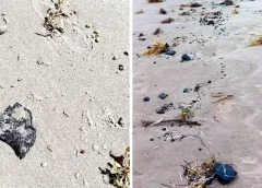 Reportan petróleo en playas de Matamoros y Texas; tras derrame en el Golfo.