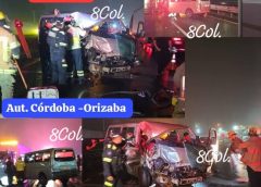 Se registra choque por al alcance, camioneta es impactada por vehículo que se dio a la fuga en autopista Córdoba -Orizaba
