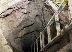 Informa Gabinete de Seguridad inhabilitan túnel en Sonora con dirección a EU y detienen a presunto delincuente