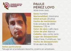 Reportan joven desaparecido en Cuitláhuac, Veracruz; aquí sus características, lo vieron en Mata Clara