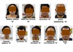 Capturan a 9 presuntos miembros de célula delictiva que operaba en Xalapa