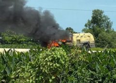 Arde camioneta de valores en la carretera Coatzacoalcos-Minatitlán; autoridades indagan daños y posible afectación de efectivo
