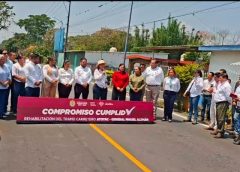 Gobernadora inaugura rehabilitación de tramo carretero y anuncia mas obras en la zona de Atoyac; alcalde Juan Carlos Rojas agradece apoyos y gestiona más beneficios
