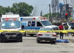 Reportan ataque armado en Álamo deja dos mw3rtos en pleno bulevar.