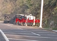 Volcadura de unidad de carga provoca cierre parcial en la autopista Acatzingo–Ciudad Mendoza.
