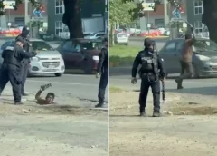 Policía detiene a sujeto que se escondía  en una alcantarilla, hubo movilización policiaca