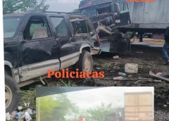 Dos lesionadas tras registrarse choque de tráiler y camioneta en la carretera federal Córdoba -Cuitláhuac -Tinajas, en las cercanías a Mata Naranjo (el Nánche).