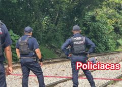 Hallan sin vida a un hombre junto a las vías del tren en Ixtaczoquitlán; investigan las causas del hecho.