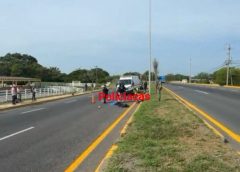 Fallece motociclista tras accidente en la carretera Boca del Río–Paso del Toro.
