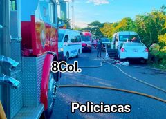 Se registra un choque frontal aparatoso en la carretera federal Córdoba -Yanga, cerca de Venta Parada y Puente de Oro.