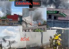 Voraz incendio consume viviendas de madera en la colonia Tierra y Libertad de Córdoba