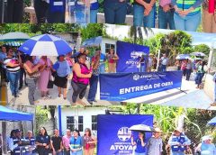 Entregan dos importantes obras de infraestructura en la colonia Pedregal de Potrero Nuevo; inversión supera los 2.3 millones de pesos.
