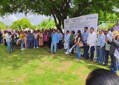 Autoridades de Omealca impulsan el desarrollo con nuevas obras; arrancan pavimentación en localidad Mata de Caña.