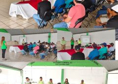 A iniciativa de la presidenta de la Unidad de Riego Alfredo V. Bonfil, la dirección de PC otorgó cursos preventivos a personal.
