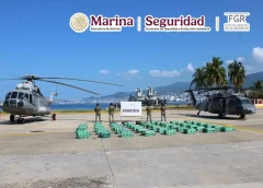 Semar asegura casi 2 toneladas de presunta cocaína en aguas de Pacífico.