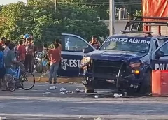 Así dijo la SSP sobre incidente en Álamo, que dejó un muerto y una patrulla quemada.