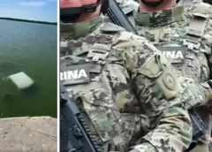 Reportan mwer3n cuatro elementos de la Marina tras caer a un río en Tamaulipas.