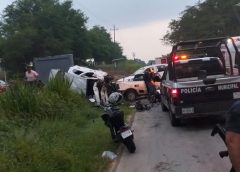 Tragedia en Agua Dulce, choque frontal deja cuatro muertos y dos menores heridos.