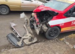 Tren embiste a taxi en el cruce de Tejería en Veracruz puerto