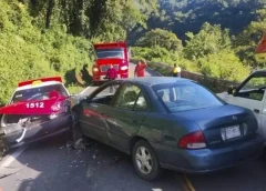 Reportan choque frontal en la carretera federal Orizaba- Zongolica, altura de los Naranjos