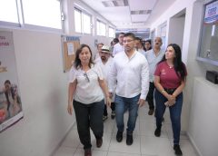Rocío Nahle y alcalde de Alvarado revisan condiciones del Hospital IMSS Bienestar; gobernadora exhibe grave crisis en clínicas del sur; no son como los de Din@marc@.