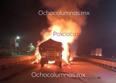 CHOQUE CON INCENDIO DE VEHICULOS PROVOCA CIERRE TOTAL EN LA CÓRDOBA-ORIZABA.