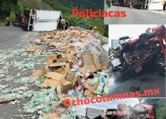 **¡ÚLTIMA HORA! VOLCADURA DE TRACTOCAMIÓN PROVOCA CIERRE TOTAL EN LAS CUMBRES DE MALTRATA**