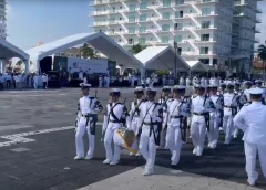 Sheinbaum encabeza ceremonia en Veracruz por el 205 aniversario de la Armada de México
